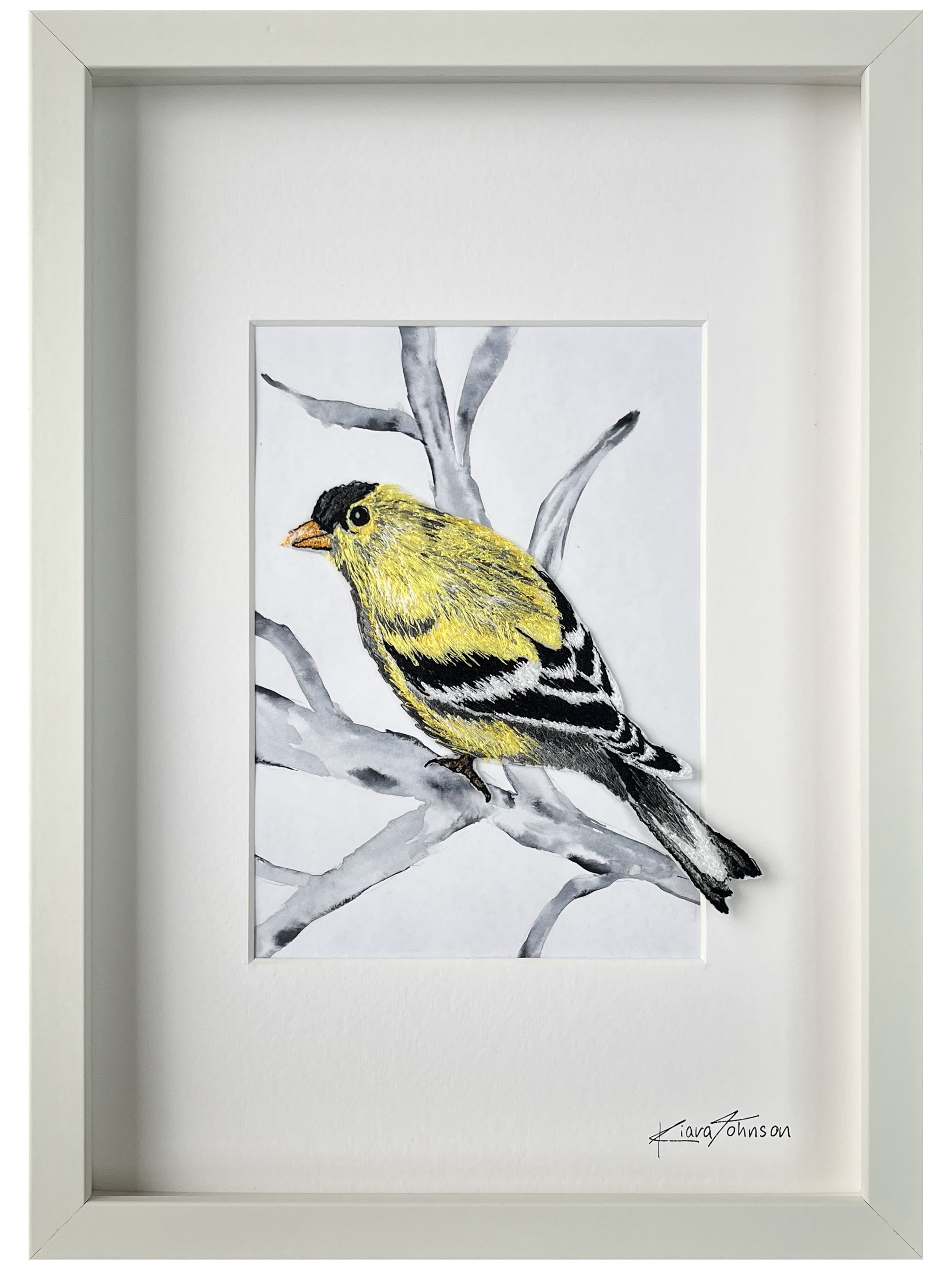 American Goldfinch Embroidery