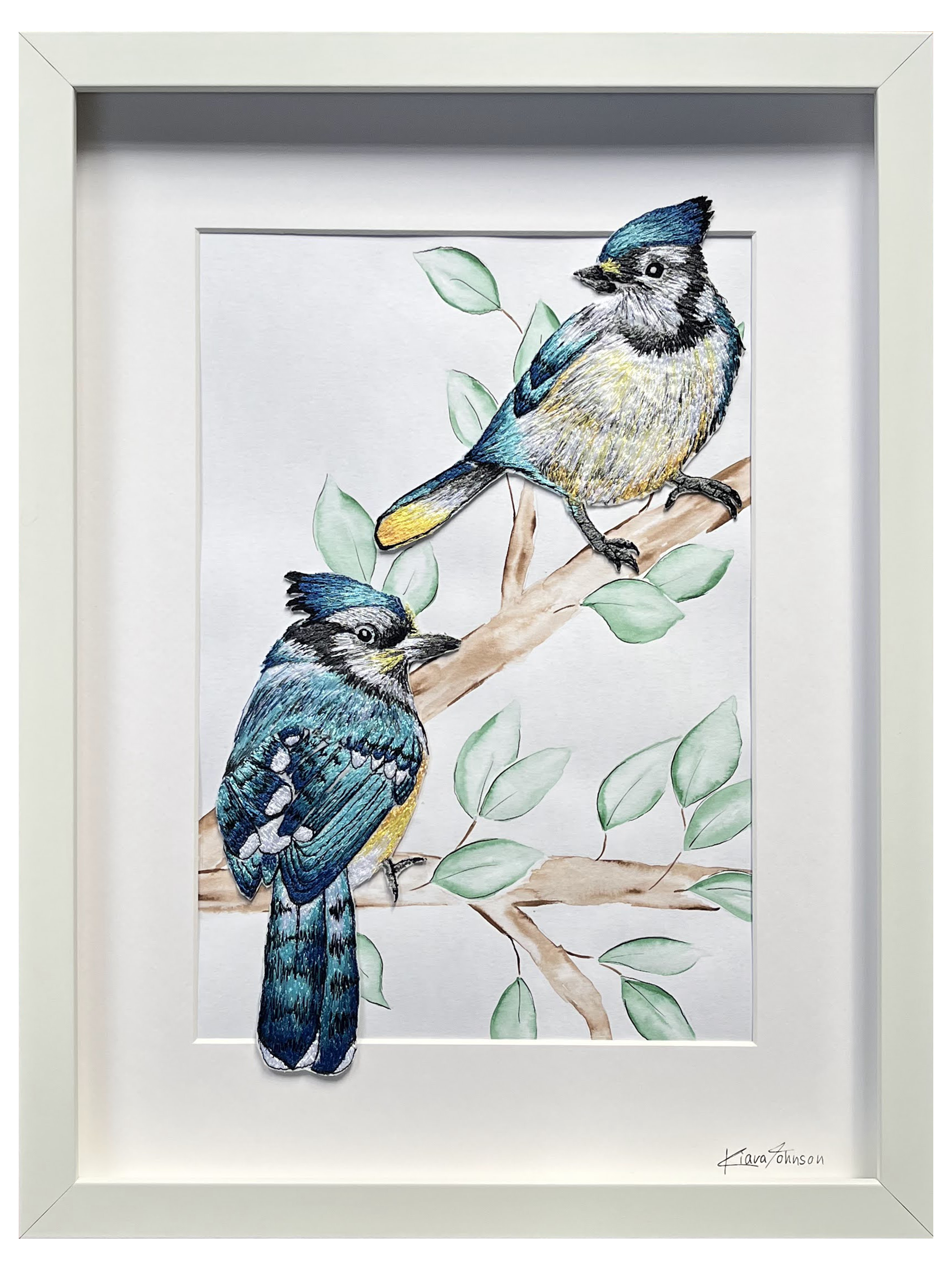 Blue Jay Embroidery