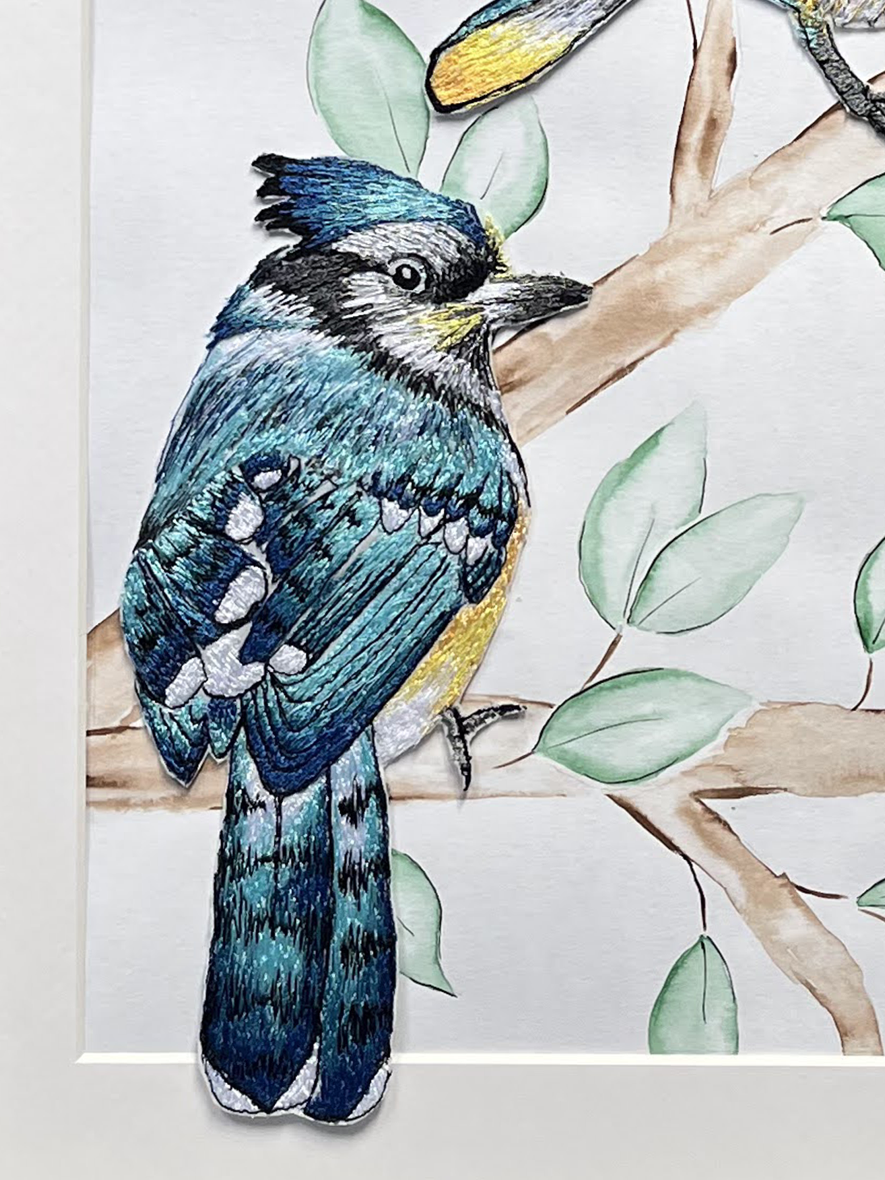 Blue Jay Embroidery