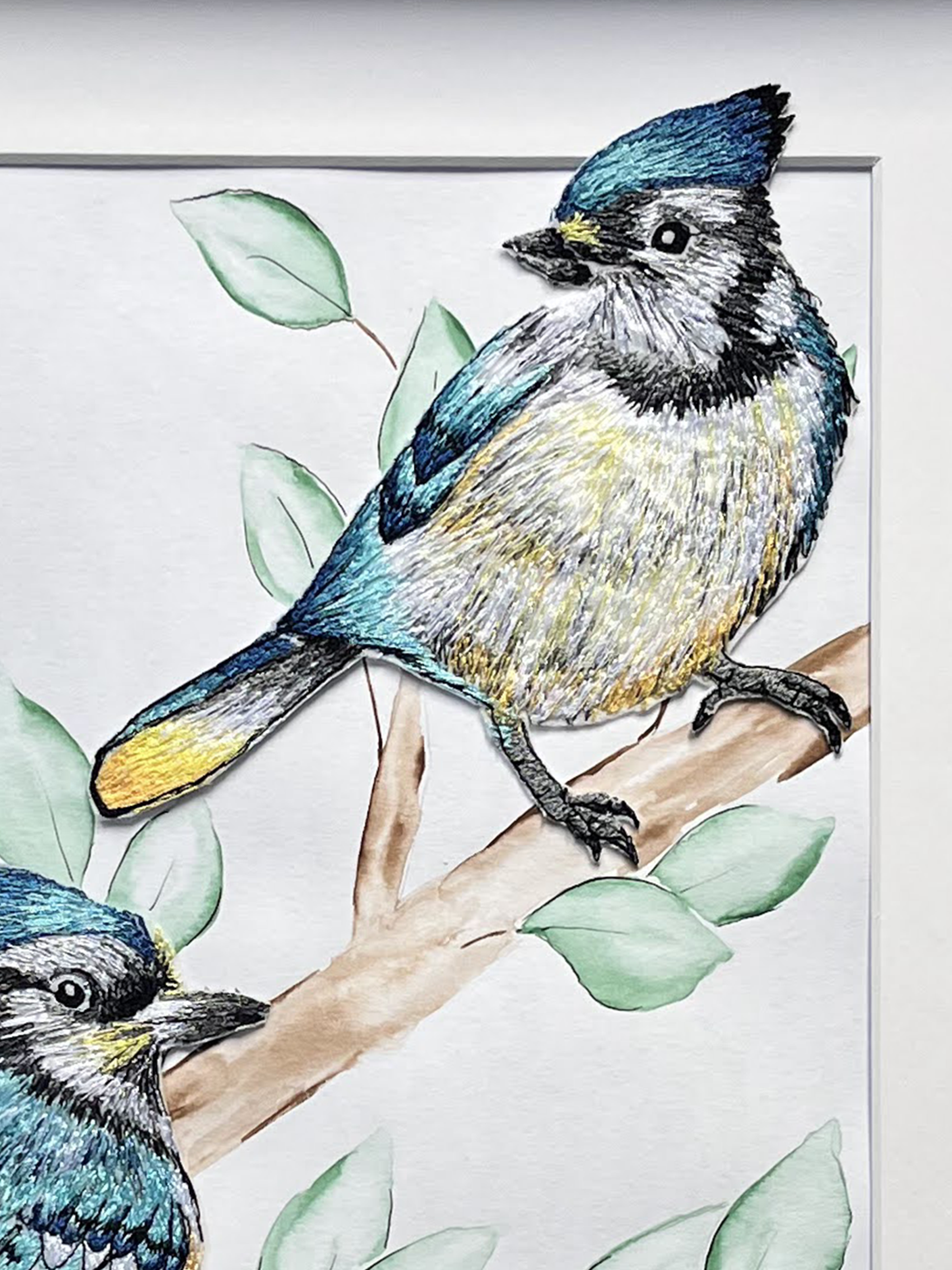 Blue Jay Embroidery