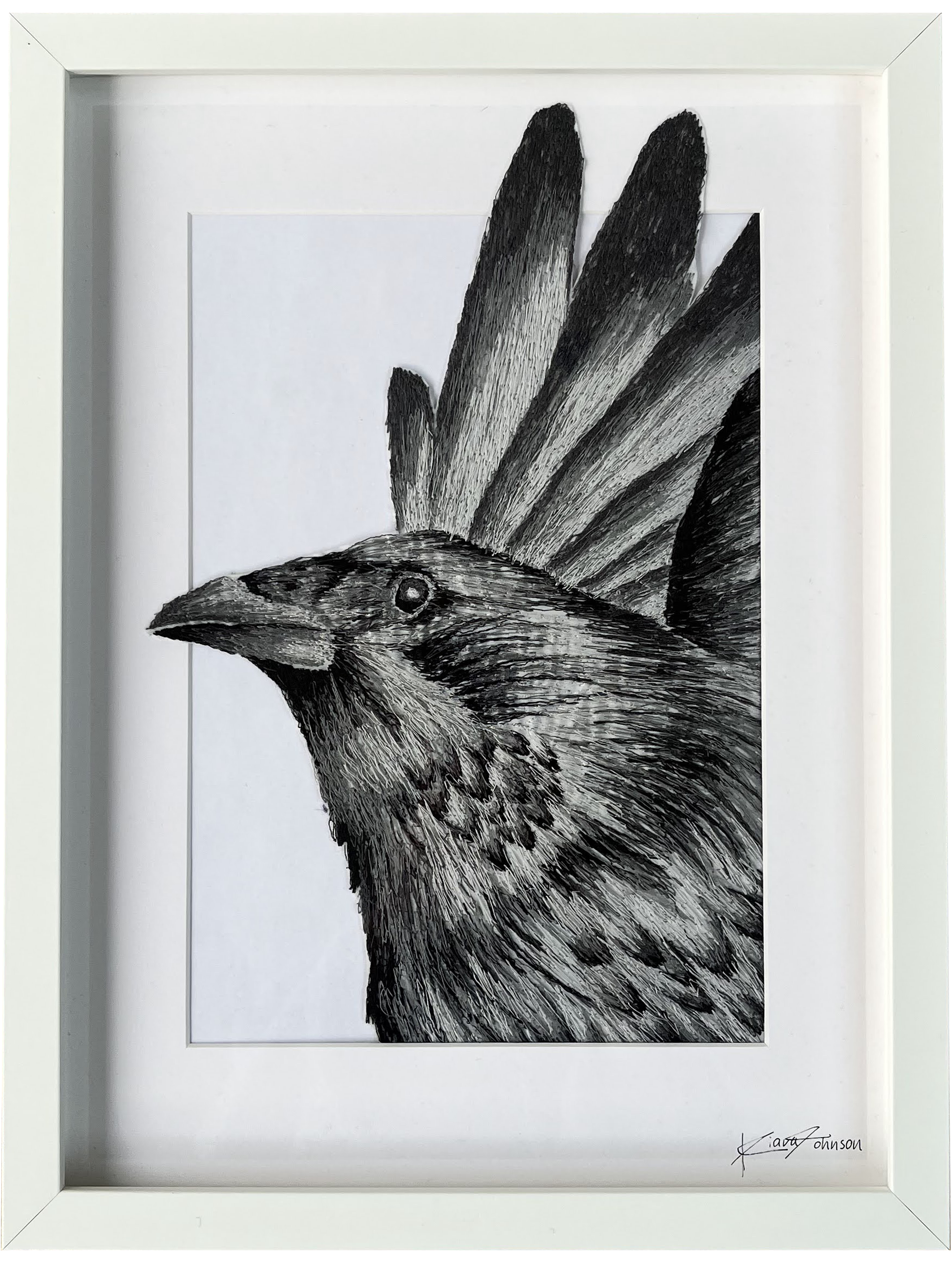 Crow Embroidery