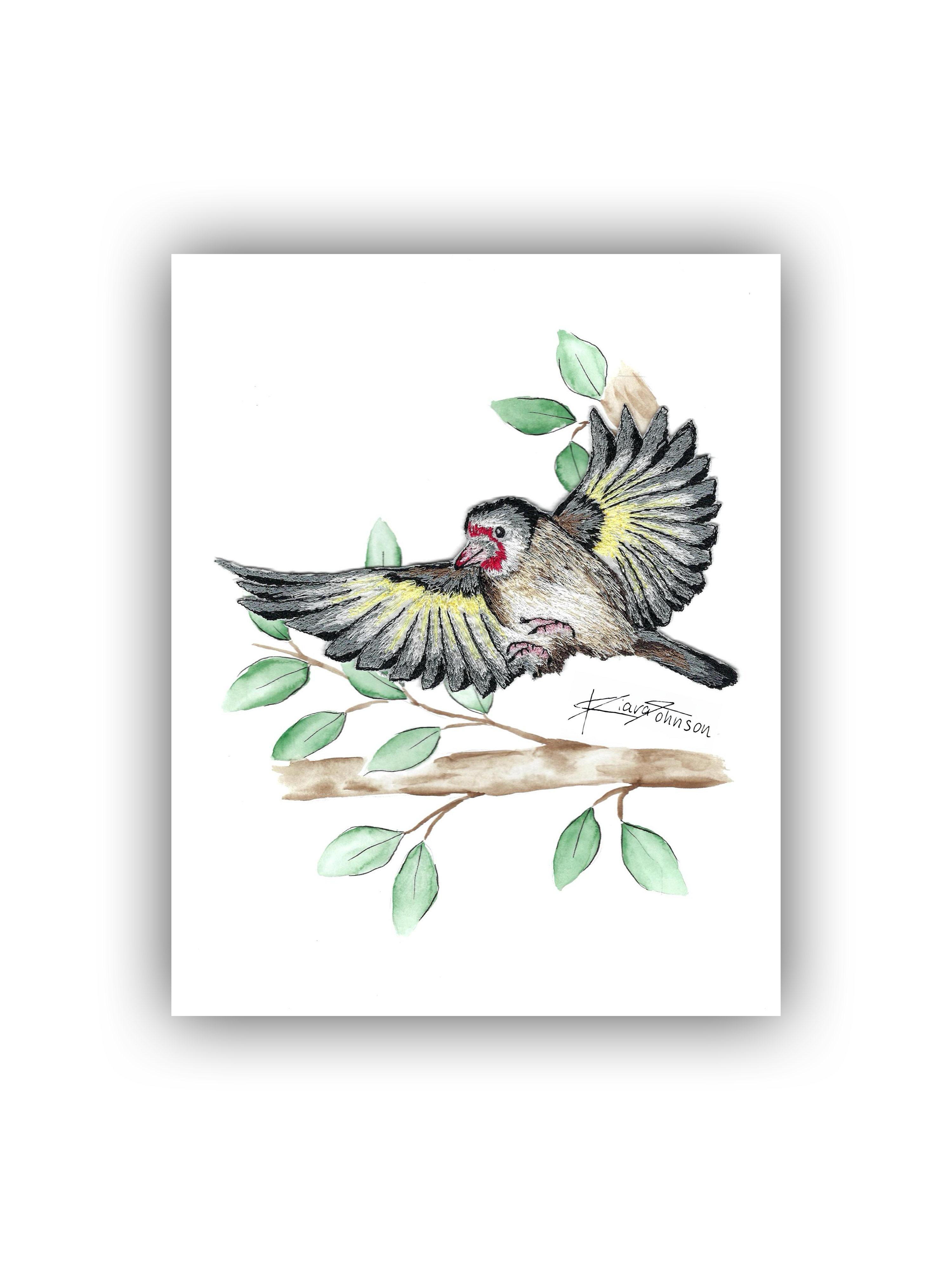 Gold Finch Print