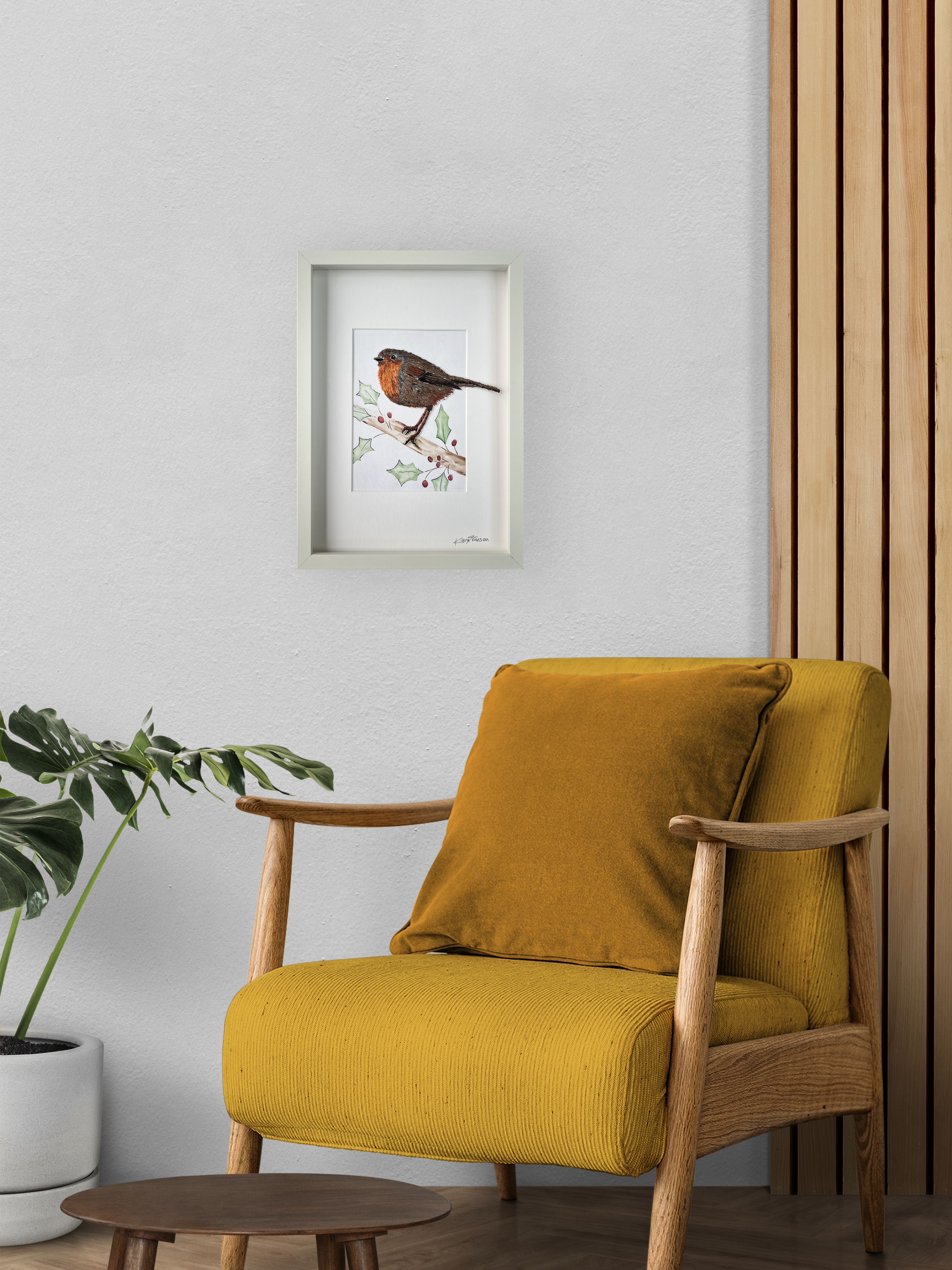 Robin Embroidery