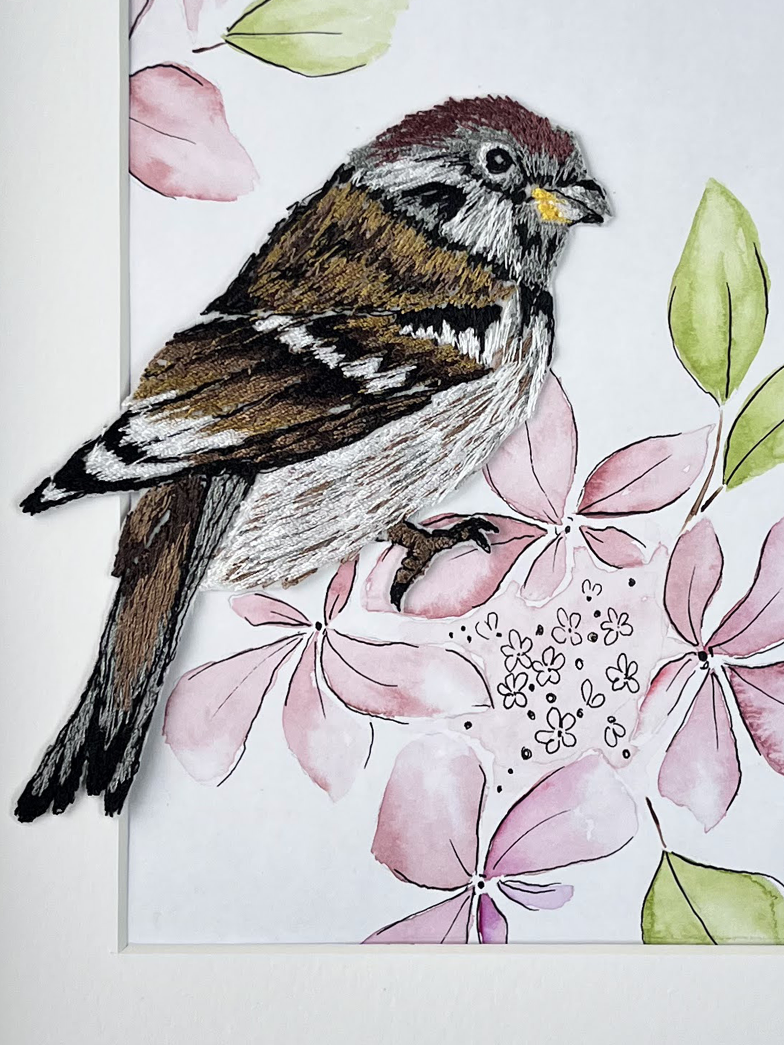 Sparrow Embroidery