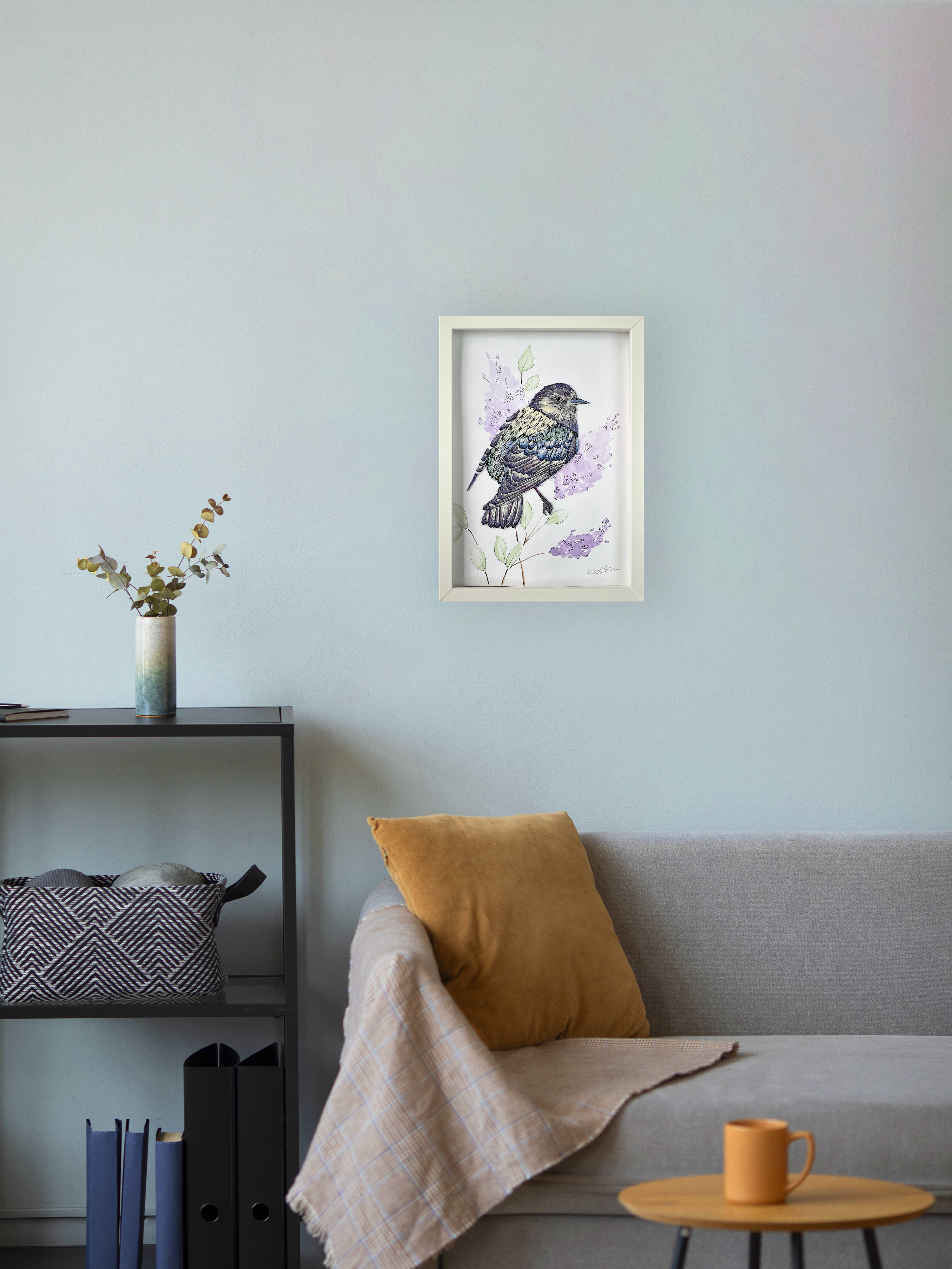 Floral Starling Embroidery