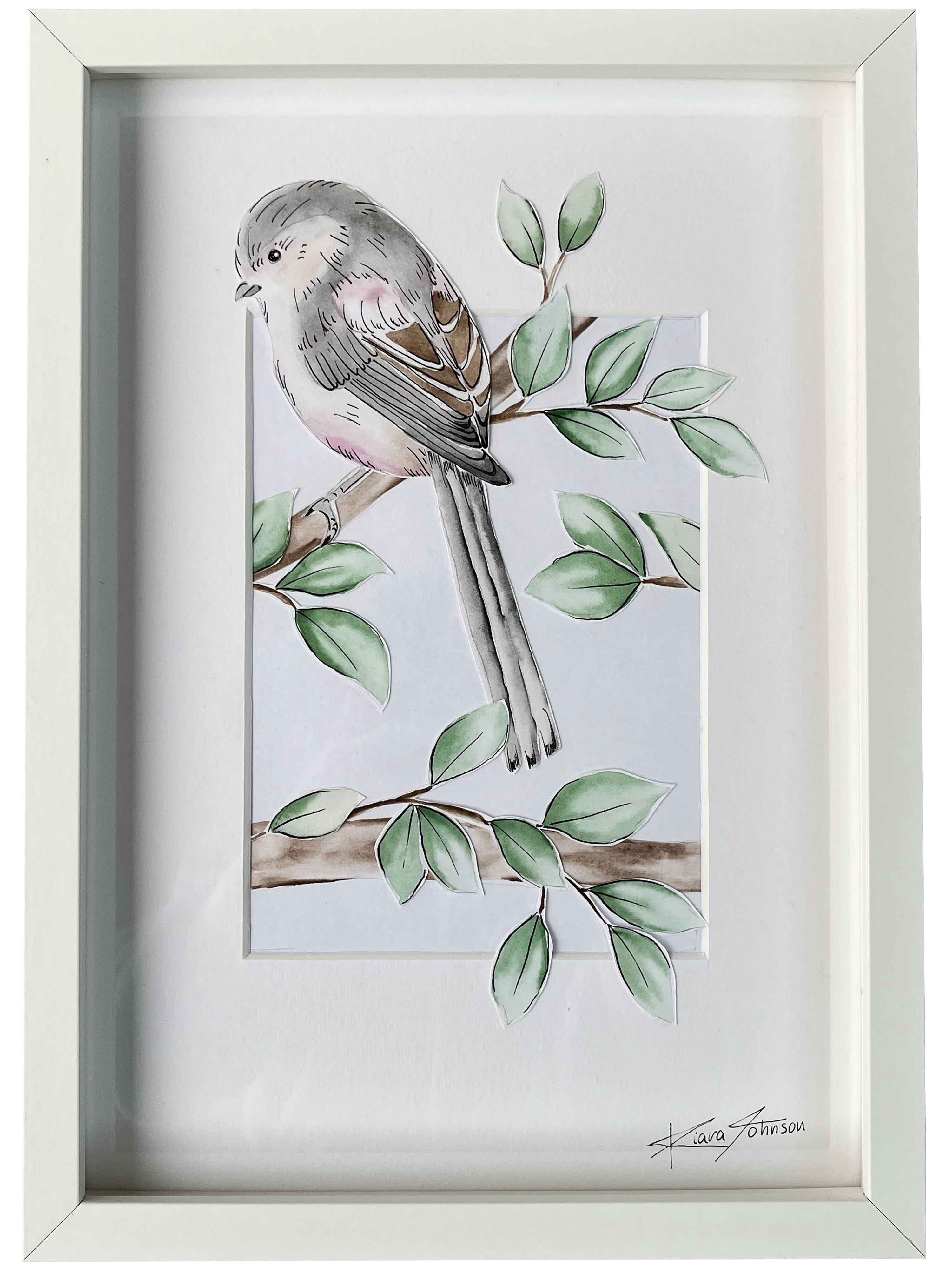 Long Tailed Tit Painting